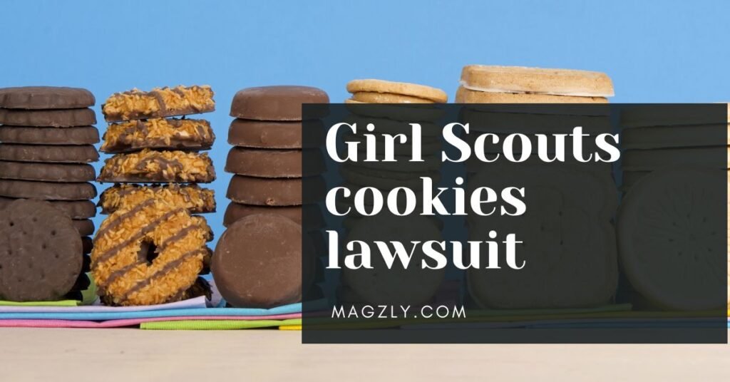 “Girl Scouts cookies with the iconic logo and packaging” “Lawyers discussing the Girl Scouts cookies lawsuit in a courtroom” “Keebler cookies competing with Girl Scouts during their annual sale” “Close-up of Girl Scouts cookies on sale in a local store” “Cookies from Keebler and Girl Scouts side by side for comparison”
